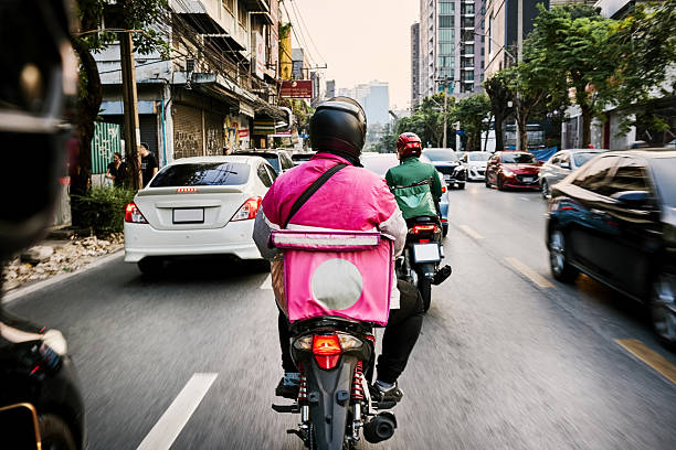 Brand montage: riders, cars, handovers